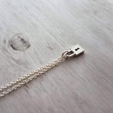 Small Lock Necklace, tiny padlock necklace, silver lock necklace, gold lock necklace, key lock pendant, commitment necklace, love necklace - Constant Baubling