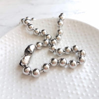 Large Ball Chain, huge ball chain, big silver ball chain, large bead chain, ball chain choker, stainless steel chain, thick chunky chain 8mm - Constant Baubling