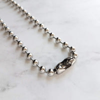 Large Ball Chain, 6mm ball chain, big silver ball chain, large bead chain, ball chain choker, stainless steel chain, thick chunky chain 1/4" - Constant Baubling